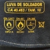 Luva De Soldagem Preta Md Black
